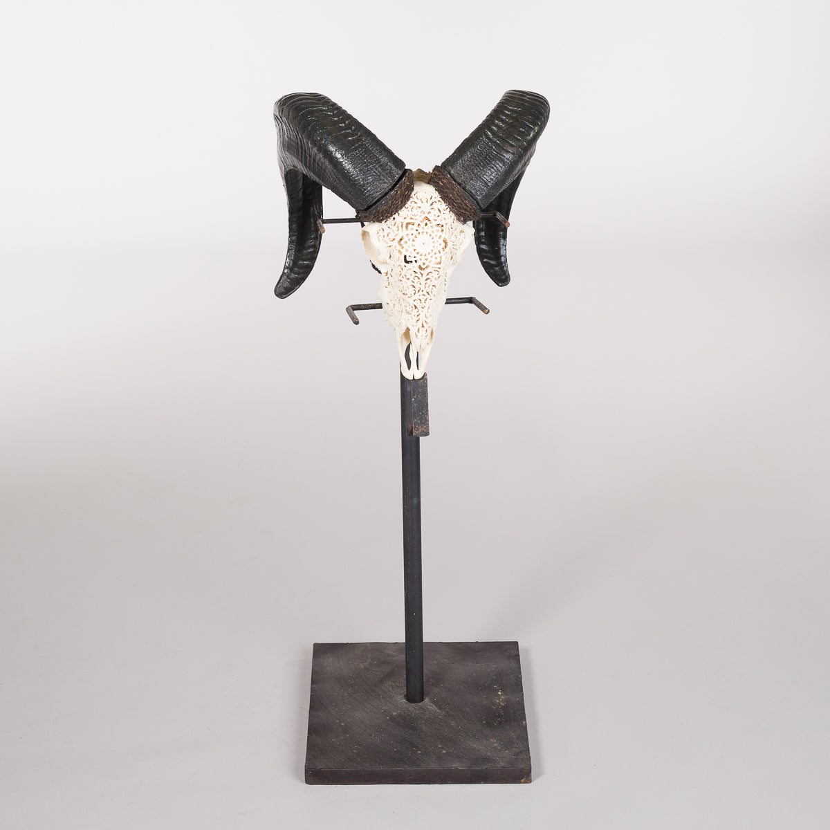 Dyrehode - Steinbukk hode med utskjæringer