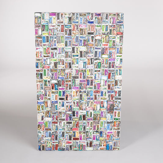 Håndlaget bilde i papir. 60 x 100 cm