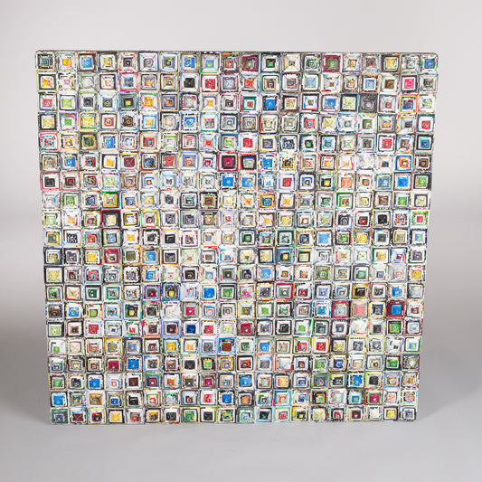 Håndlaget bilde i papir - 100 x 100 cm