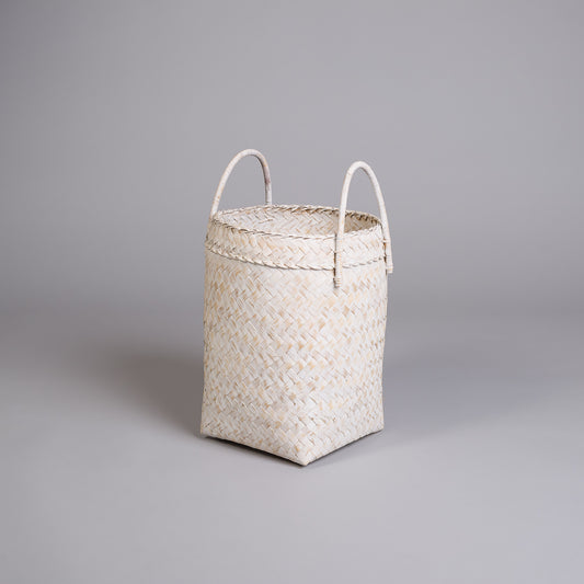 Håndlaget kurv i bambus - Medium