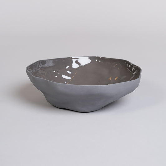 Stor bolle i porselen - Kull