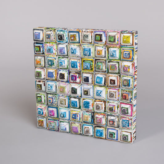 Håndlaget bilde i papir - 40 x 40 cm