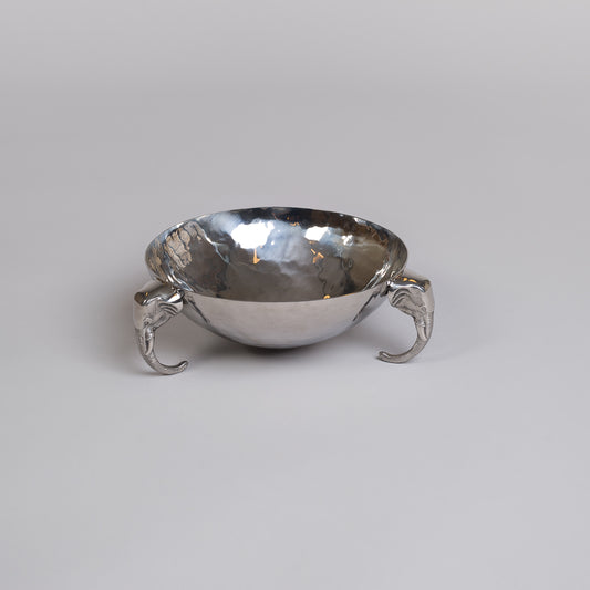 Fat i rustfritt stål - elefanthode føtter (medium)