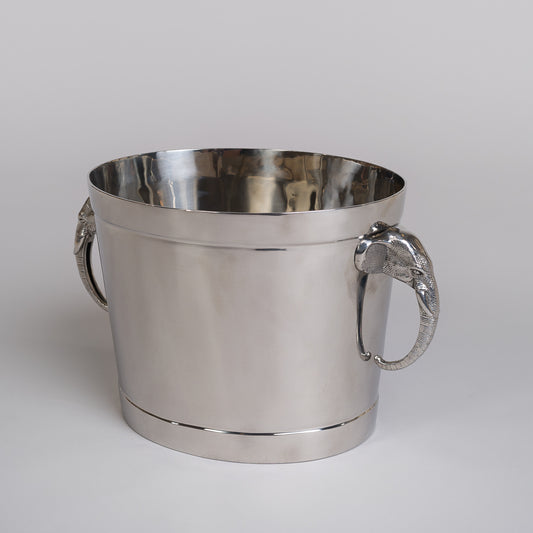 Champagnekjøler i rustfritt stål med elefanthåndtak - Glatt utgave