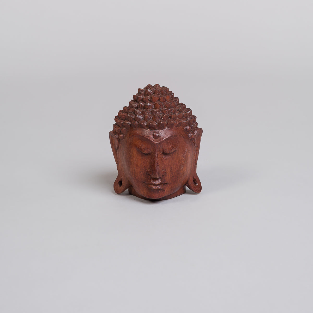 Buddha hode i tamarind tre - 12cm
